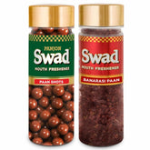 Panjon Swad Paan Shots & Banarasi Paan Tasty Mouth Fresheners 450gm, (225gm *2 Bottles)