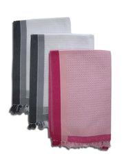 Athom Trendz Living Cotton Bath Towel 600 Gsm | Lightweight, Soft & Absorbent, Quick-Drying, Skin-Friendly, Luxury Quality, Durable Towel - Pack Of 3 (Multicolor)