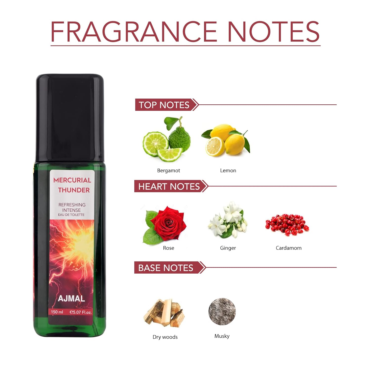 Ajmal Mercurial Thunder Eau De Toilette Oriental Perfume 150ml 5.07 Fl.oz. Long Lasting | Gift For Man And Women Ajmal Mercurial Thunder Eau De Toilette Oriental Perfume 150ml 5.07 Fl.oz. Long Lasting | Gift For Man And Women