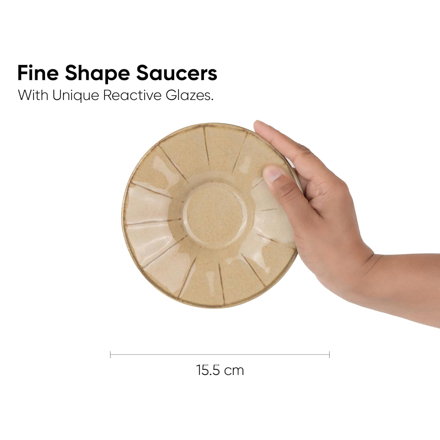 Ceramic Line Cup & Saucer Set Of 6 - Beige, 180ml Each | Cup Saucer Set - 6 Cups + 6 Saucers | Glossy Finish Tea Set - Ceramic Tea Cup & Saucer Set Ceramic Line Cup & Saucer Set Of 6 - Beige, 180ml Each | Cup Saucer Set - 6 Cups + 6 Saucers | Glossy Finish Tea Set - Ceramic Tea Cup & Saucer Set