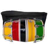 Baby Size 12 Inch Dholak For Kids Or Decoration - Multicolor | Perfectly Symmetric Round Dholak - Dholak For Festival, Wedding, Satsang | Punjabi Dhol Drum, Housewarming Gifts
