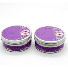LAVENDER BREEZE DOUBLE WICK FRAGRANCE TIN CANDLE SET OF 2 BEST FOR MOTHER'S GIFT