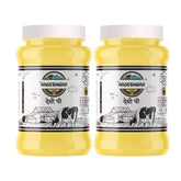 Premium Desi Ghee By Nageshwar | Rich In Protein Fiber Healthy Desi Ghee Good For Bakes Cookies | 2 Litre (1 Litr * 2) 67.6 Ounce | Jar Pack