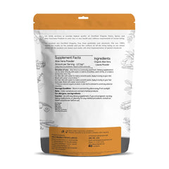 Just Jaivik Organic Aloe Vera Powder, Usda Organic Certified, 100% Organic | 227gm 0.5lbs