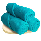 Heelium Bamboo Bath Towel 1500 Gsm | Ultra Absorbent 3x Softer Than Cotton Towels (Teal)- Pack Of 3