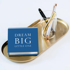 Notepad For Daily Notes & Ideas, Stylish "Dream Big Little One" Memo Pad, 200 Pages