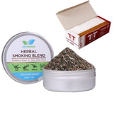 Natural & Ayurvedic Herbal Smoking Blend 1 Pack 1 Oz/ 30g Can With T-Tube-Yellow 200 Pcs Per Box - Tobacco-Free & Nicotine-Free Smoking Mixture
