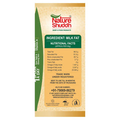 Natural Desi Ghee By Nature Shuddh | Rich In Vitamins A, D, E, & K Healthy Pure Desi Ghee For Rotis | (1 Litre) 33.8 Ounce | Box Pack