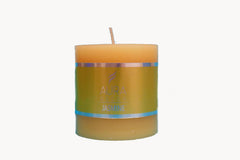 JASMINE APPLE FRAGRANCE PILLAR CANDLE 2.5 INCH PACK OF 2 HOME DECOR CANDLE