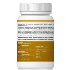 Neuwganic Organic Ashwagandha Tablets 600mg Stress Relief Rejuvenates Mind & Body, Boosts Energy & Immunity | 60 Tablets, 100gm 0.2lbs