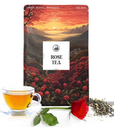 Dorje Teas Darjeeling Rose Tea - 100gm, 3.5 Ounce, 40 Cups | Promotes Good Sleep & Stress Relief - Low Caffeine, Soothing Tea For Relaxation & Glowing Skin
