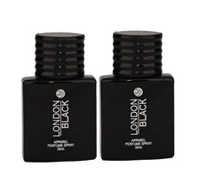 JD International London Black Unisex Perfume - Pack Of 2 X 30ml, 1.02 Fl.oz. Each | Long - Lasting Fragrance For Unparalleled Elegance & Style | Premium Apparel Scent With Timeless Appeal