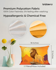 Kids Pillow Cushion With Super Soft Fabric Pillow - 12 X18 Inches | Animal & Cartoon Prints, Soft Pillow, Dual Sided Design | Multi-Purpose, Durable & Easy Care, Made In India - Design 3