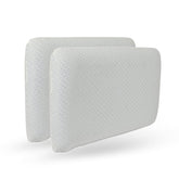 Cervical Memory Foam Pillow, Best For Neck & Shoulder Pain, Standard Size - 24 L X 14.5 W X 4.5 H Inch | For Back, Stomach, Side Sleepers With Washable Cover, Comfortable - Pack Of 2