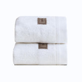 Spread Spain 100% Bamboo Face Towel 400 Gsm | Ultra Soft, Absorbent, Quick Dry Towels (Pack Of 2 - White)