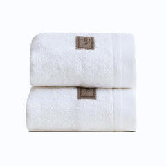 Spread Spain 100% Bamboo Face Towel 400 Gsm | Ultra Soft, Absorbent, Quick Dry Towels (Pack Of 2 - White)