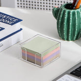 Sticky Note Holder Acrylic Desk Notepad Holder for 3" x 3" Sticky Notes Classroom Office