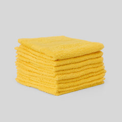 Kopa By Bianca 100% Cotton Soft Terry Face Towel 400 Gsm (Yellow) -Pack Of 8