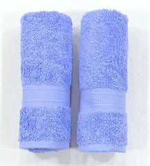 Bombay Dyeing Plain Santino 500 Gsm Cotton Hand Towel Set - Blue (2 Piece)