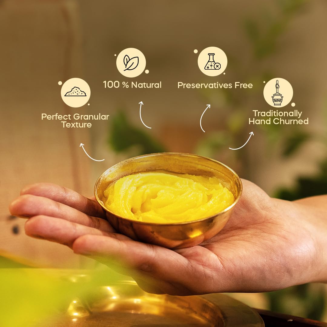 Natural Organic Bilona Cow Ghee By Himalayan Natives | Highly & Nutritious Traditional Bilona Method Cow Ghee Good For Eyes | (250ml) 8.4 Ounce | Jar Pack Natural Organic Bilona Cow Ghee By Himalayan Natives | Highly & Nutritious Traditional Bilona Method Cow Ghee Good For Eyes | (250ml) 8.4 Ounce | Jar Pack