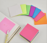 Transparent Sticky Notes 50 Sheets Note Paper Daily Check List School Stationery | Pack Of 7pcs