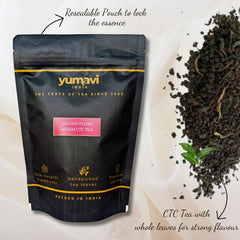 Yumavi Second Flush Assam CTC Tea - Pack Of 2 X 250gm, 8.8 Ounce Each | Rich, Bold & Smooth Taste - Freshly Handpicked Kadak Chai Patti | Strong Chai With Whole Leaves, Medium Caffeine
