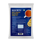 Society Hot Lemon Flavour Premix Tea - 500gm Pouch, 17.6 Ounce | Helps Improve Digestion, Rich In Antioxidants - Low Caffeine