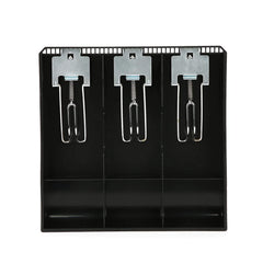 Cash Drawer Register Insert Tray 3 Bills 3 Coins Money Storage Box | 9.6 X 9.6 X 1.4 Inch, Colour - Black, Lock Type - Manual Lock