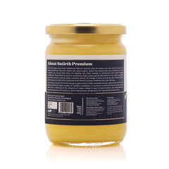 100% Natural A2 Bilona Desi Cow Ghee By Sutirth | Rich In Taste & Nutrients Made With Traditional Bilona Method Desi Ghee Perfect For Garnish Dishes | (500ml) 16.9 Ounce | Jar Pack
