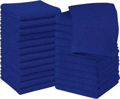 Jenny Denial 100% Cotton Soft Face Towel 1300 Gsm | Super Absorvent & Quick Dry - Pack Of 10 Pcs (Royal Blue)