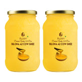 Pure Natural A2 Cow Ghee By Auzen | Rich In Nutrient, Delicious Healthy Desi Cow Ghee Good For Heart Health | 2 Litre (1 Litr * 2) 67.6 Ounce | Jar Pack