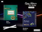 Aarogyam Herbals Pack Of 2 Flavours 100% Tobacco & Nicotine Free Cigarette For Relieve Stress & Mood Enhance Product Paan, Blueberry - 10 Sticks X 2 Packets