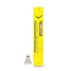 Transfrom VT - 50 Premium Feather Shuttlecock , Speed 76 , White | Pack Of 1 , Cork - Natural