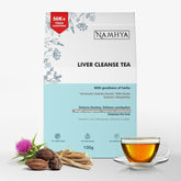 Namhya Liver Cleanse Herbal Tea - 100gm, 3.5 Ounce | Loaded With Harad, Milk Thistle & Ayurvedic Indian Herbs - Helps With Fatty Liver Detox | No Added Sugar, No Artificial Color