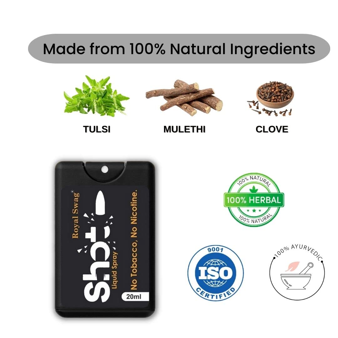 Royal Swag Herbal Cigarette Mint, Frutta Flavoured 400 Sticks 100% No Nicotine & No Tobacco - Smoking Cessation With 100% Natural 20ml Shot Anti Addiction Spray | Pack Of 400 Royal Swag Herbal Cigarette Mint, Frutta Flavoured 400 Sticks 100% No Nicotine & No Tobacco - Smoking Cessation With 100% Natural 20ml Shot Anti Addiction Spray | Pack Of 400