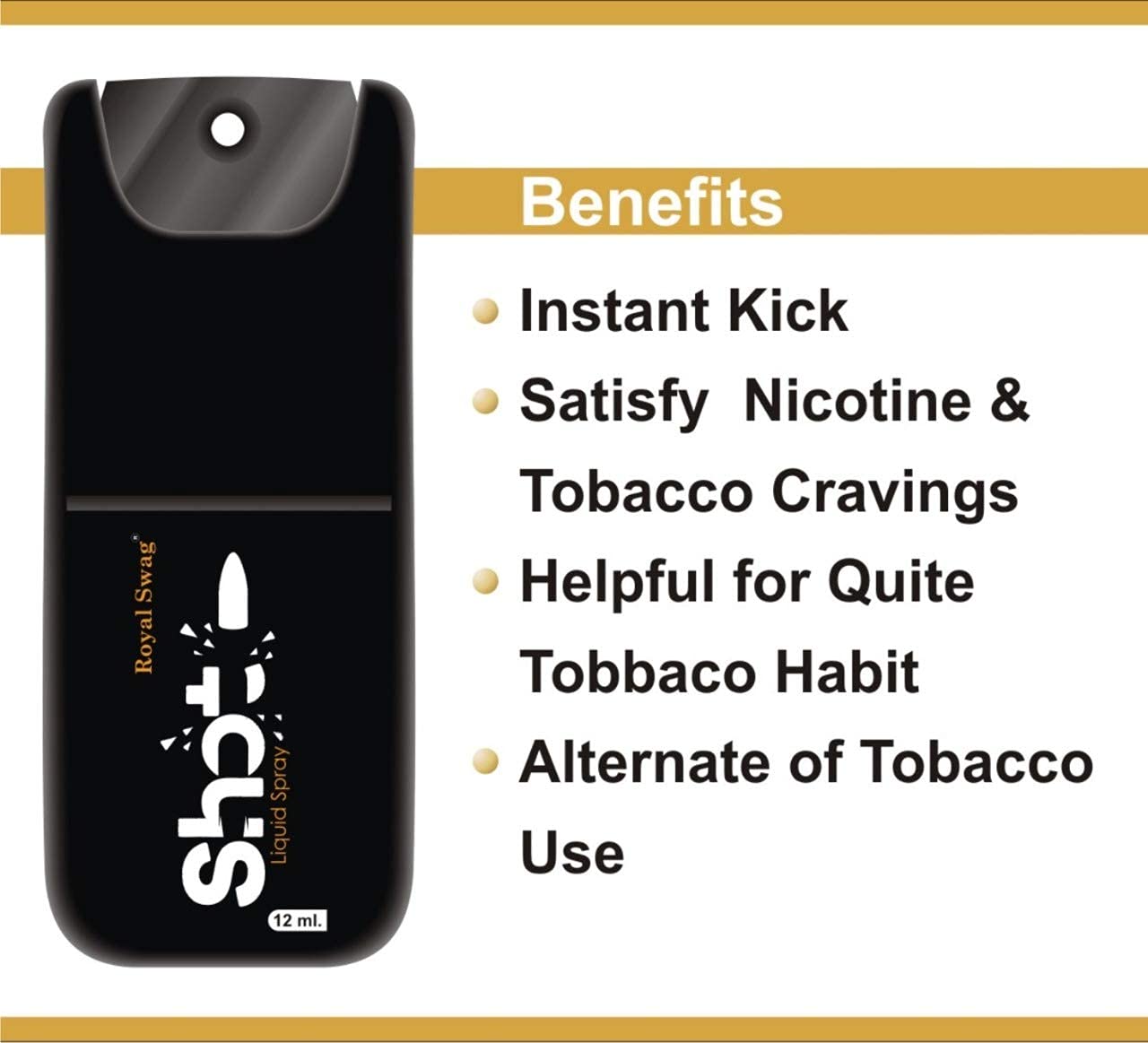 Royal Swag Ayurvedic & Herbal Cigarette, Mint Flavour Smoke Tobacco Free Cigarettes With Shot - 100 Sticks, Shot-1 Royal Swag Ayurvedic & Herbal Cigarette, Mint Flavour Smoke Tobacco Free Cigarettes With Shot - 100 Sticks, Shot-1