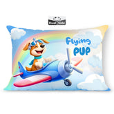 Kids Pillow Cushion With Super Soft Fabric, Animal & Cartoon Prints - 12x18 Inches | Dual Sided Design, Durable & Easy Care | Large & Versatile, Multi-Purpose, Made In India - Design 28