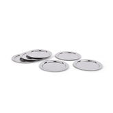 Stainless Steel Polka Flower Tumbler Coaster 6 Pcs Set | Coasters For Tumbler - Kitchen Dining Serving & Desk Coaster