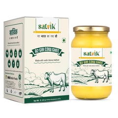 100% Natural A2 Gir Cow Ghee By Satvik Pure Ghee | Healthy & Delicious Nutrients Lab Certified Desi Ghee Good For Sweets | 2 Litr (1 Litr * 2) 67.6 Ounce | Jar Pack