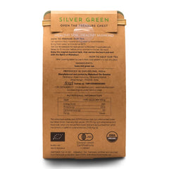 Makaibari Tea Treasures Silver Green Darjeeling Green Tea - 50gm, 1.7 Ounce, 25 Pyramid Tea Bags | USDA Certified Premium Loose Long Leaf Green Tea - Low Caffeine Loose Leaves