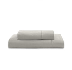 Breathable Cotton Flat Bedsheets With Pillow Cover - 60 X 90 Inches, Silver | Looking For Everyday Bedding | Softness Every Night | 144 Thread Count