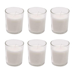 VOTIVE GLASS UNSCENTED 6 CANDLES | PERFECT FOR ANY ROOM & EVENTS CANDLES DECOR