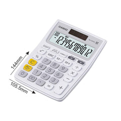 Casio Mj-12vcb-we 300 Steps Check & Correct Colourful Desktop Calculator (White) | Perfect Calculator For Home & Office