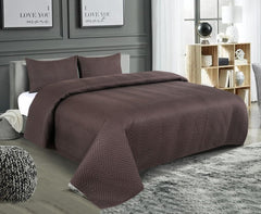 Solid Bedsheet For Double Bed With 2 Pillow Covers | Size - 90 X 100 Inches, Coffee | Light Weight, Suitable For All Seasons & Easy To Wash