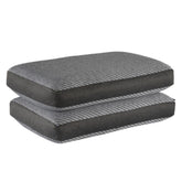 Memory Foam Pillow For Sleeping, Orthopedic Pillows For Neck Pain, Dark Grey - 21 X 15 X 5 Inch | Memory Foam Pillows, Bed Pillow, Medium Firm, Care - Light Machine Wash - Set Of 2