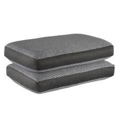 Memory Foam Pillow For Sleeping, Orthopedic Pillows For Neck Pain, Dark Grey - 21 X 15 X 5 Inch | Memory Foam Pillows, Bed Pillow, Medium Firm, Care - Light Machine Wash - Set Of 2