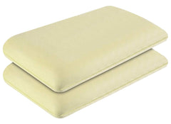 Memory Foam Cooling Gel Pillow, Neck & Back Support Sleeping Bed Pillow, Light Green | For Shoulder Support Pillow & Comfortable Pillow | Rectangular Shape Pillow - Pack Of 2