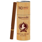 Royal Swag Ayurvedic & Herbal Cigarette, Clove Flavour Smoke Tobacco Free Cigarettes With Shot - (5 Sticks, 1 Shot)