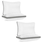 Premium Sleeping Pillow, Firm & Lofty Pillow, Size - 17 X 27 Inch | Bed Pillow For Sleeping, Microfiber Pillow, Washable | White Pillow - Set Of 4