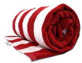 Towel Wala Striped Soft Turkish Cotton Large Bath Towel 450 Gsm | For Men & Women, Hotel Pool Towel (Pack Of 5)